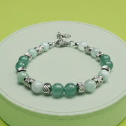 Bracciale Verdiana in giada e avventurina | 6mm