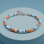 Bracciale Maratea in aulite e diaspro | 4mm