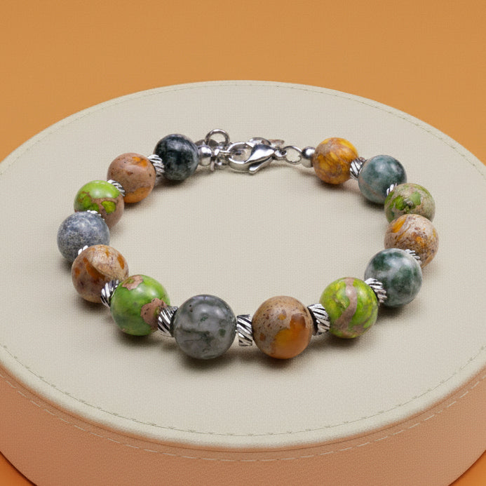 Bracciale Edera in diaspro | 8mm