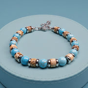 Bracciale Capri in aulite e diaspro | 6mm