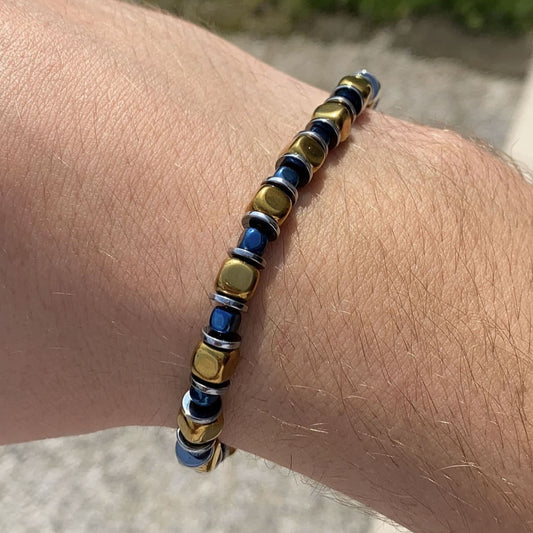 Bracciale Zecchino in Ematite dorata antichizzata