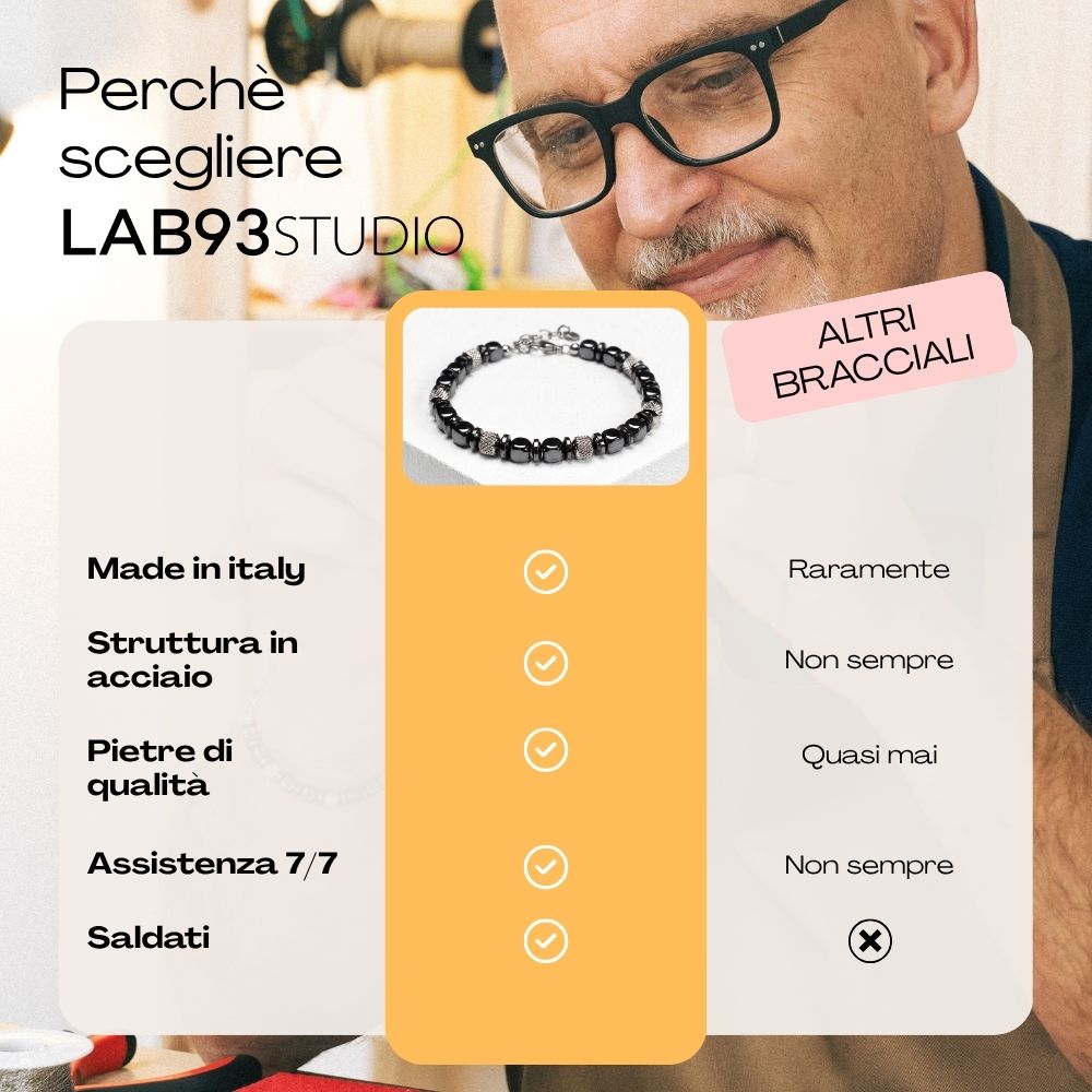 Navàl-Armband aus Hämatit | 6mm