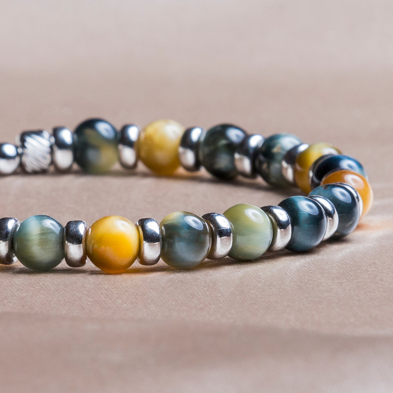 Bracciale Impero | Argento 925 & occhio di tigre