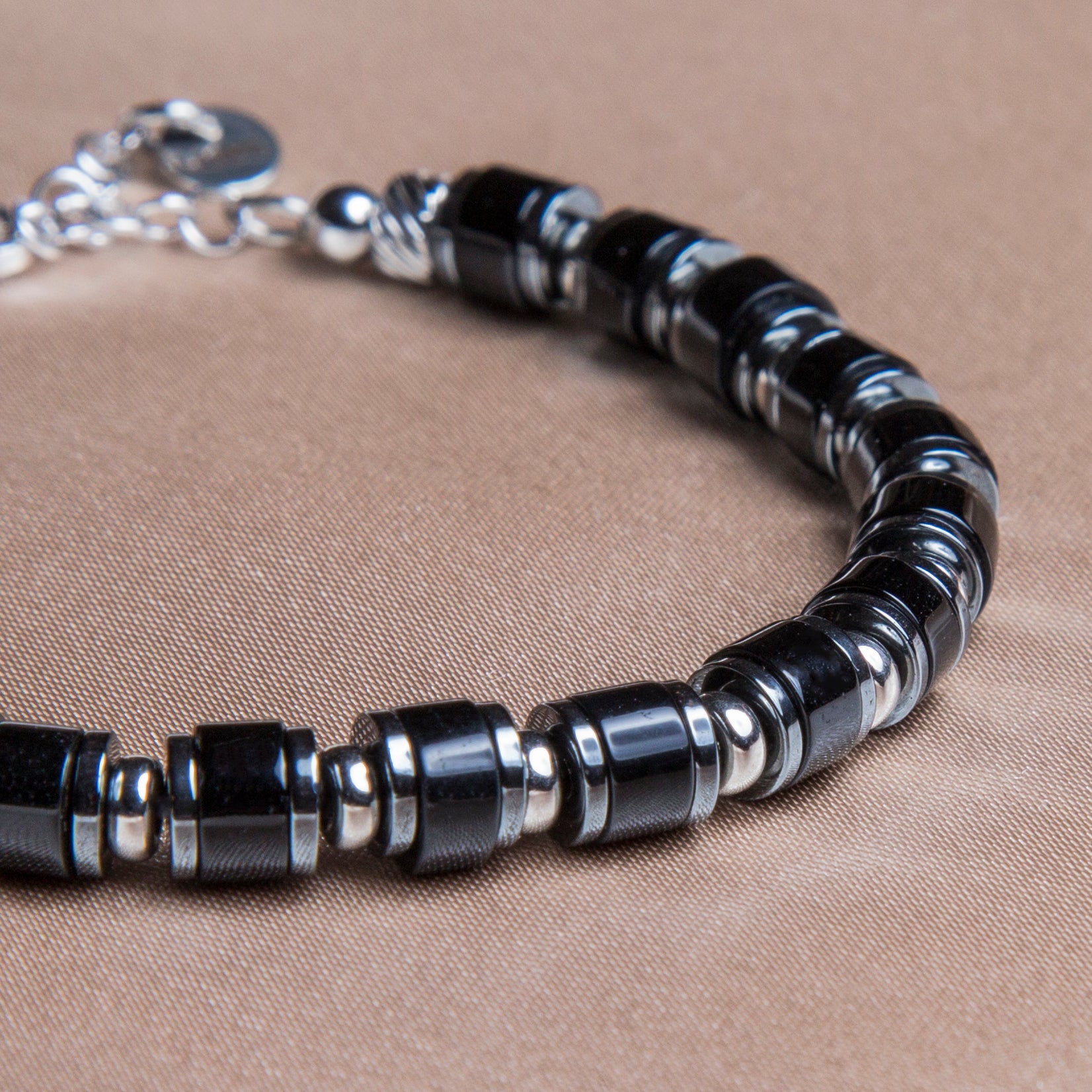 Bracciale Mystico | Argento 925 & Agata & Ematite