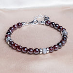 Bracciale Eclipse | Argento 925 & Granato