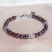 Bracciale Eclipse | Argento 925 & Granato