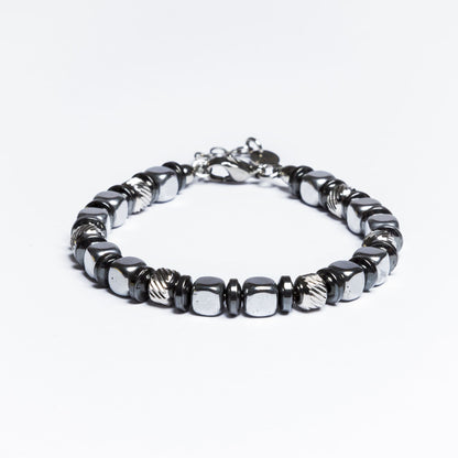 Bracciale Navàl in Ematite color Argento