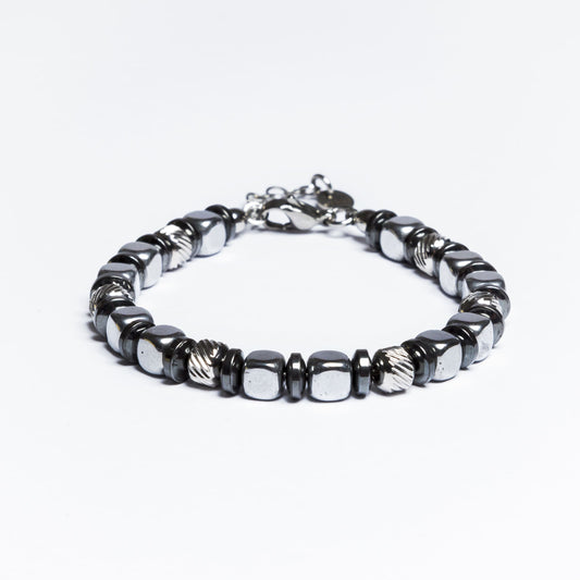 Bracciale Navàl in Ematite color Argento