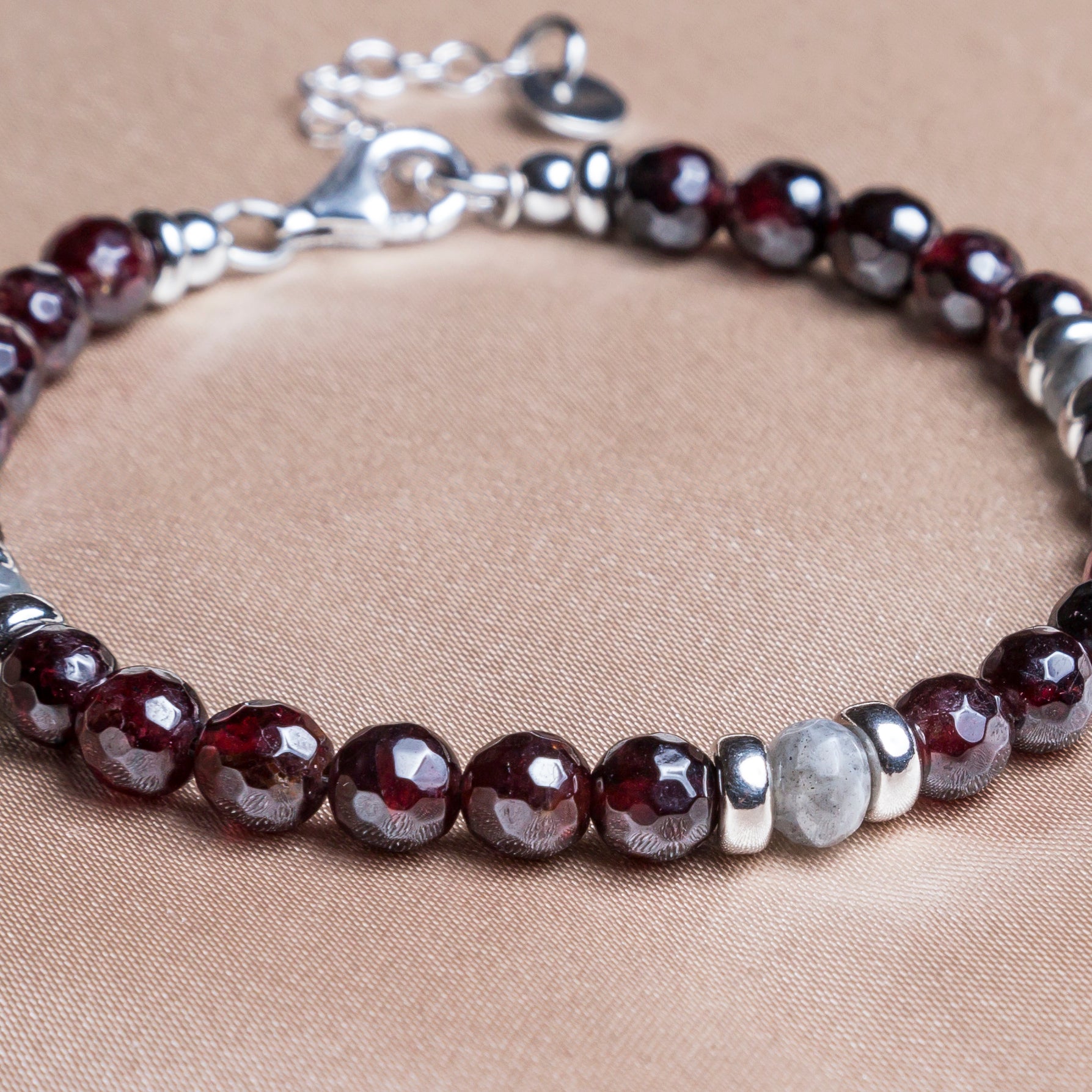 Bracciale Eclipse | Argento 925 & Granato