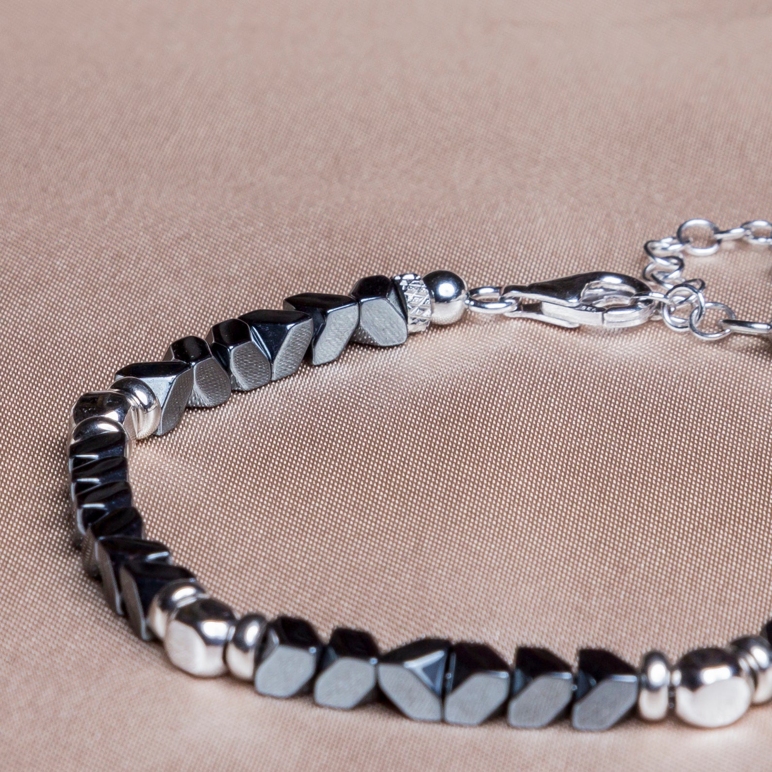 Bracciale Senatore | Argento 925 & Ematite