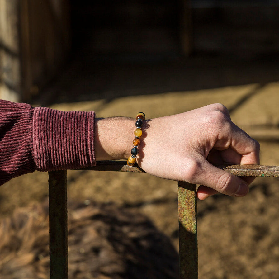 Bracciale Terraviva in occhio di tigre | 8mm