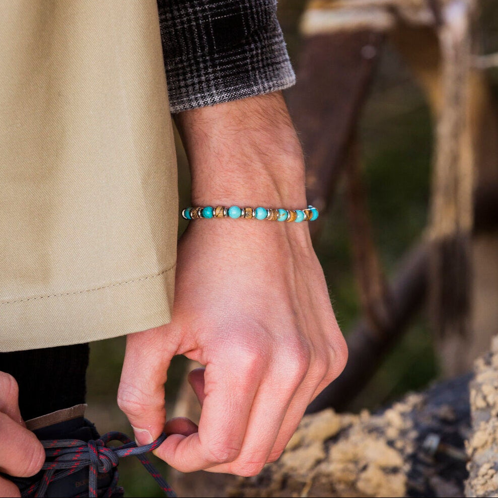 Bracciale Capri in aulite e diaspro | 6mm
