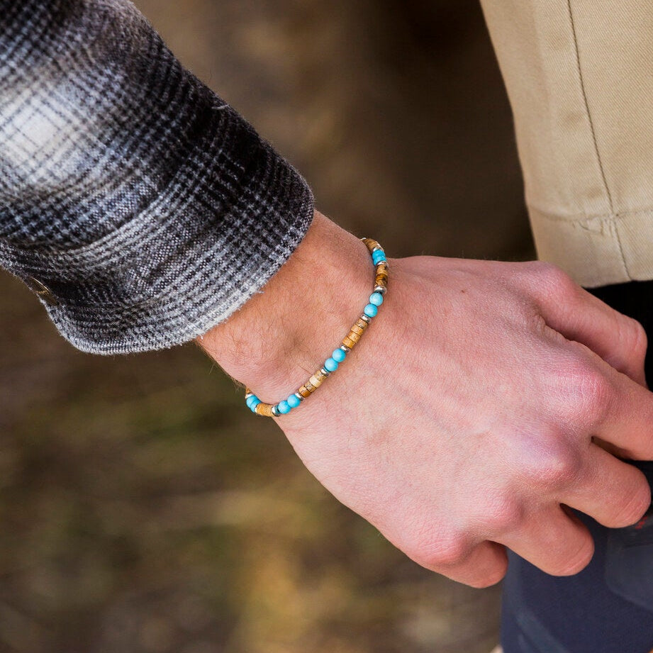 Bracciale Maratea in aulite e diaspro | 4mm