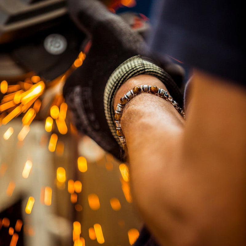 Bracciale Terra in occhio di tigre