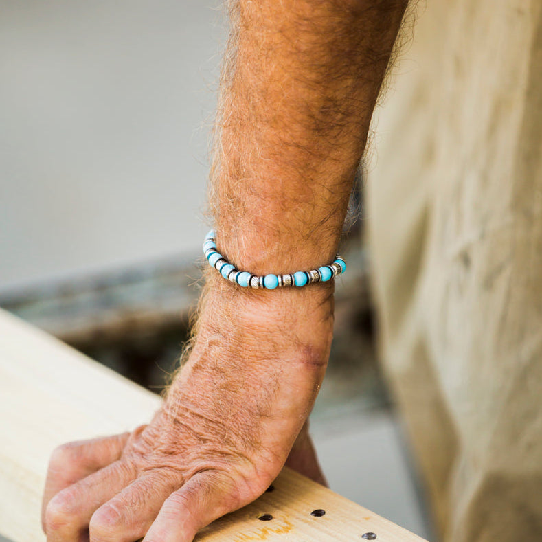 Bracciale Eterna in Howlite turchese