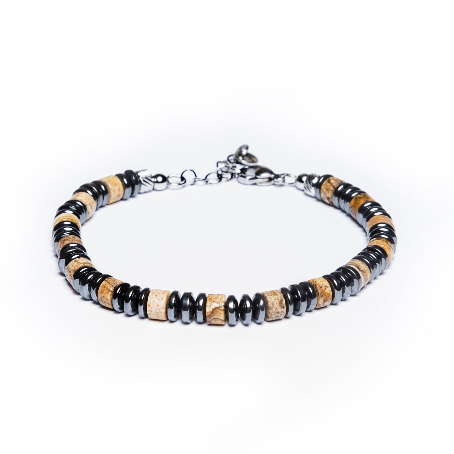 Bracciale Cadin in Jasper Australiano ed ematite