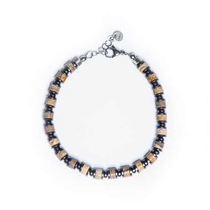 Bracciale Adamello in Jasper Australiano ed ematite