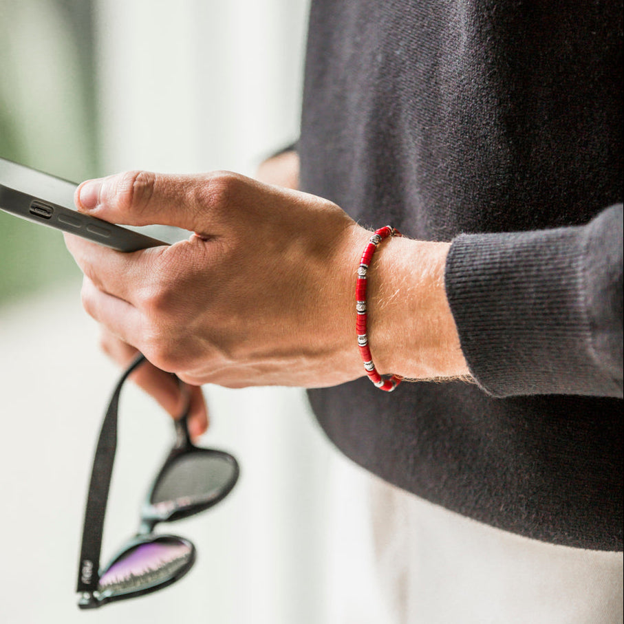 Bracciale Aria in agata rossa