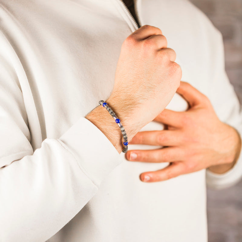 Bracciale Apollo in lapislazzuli e labradorite