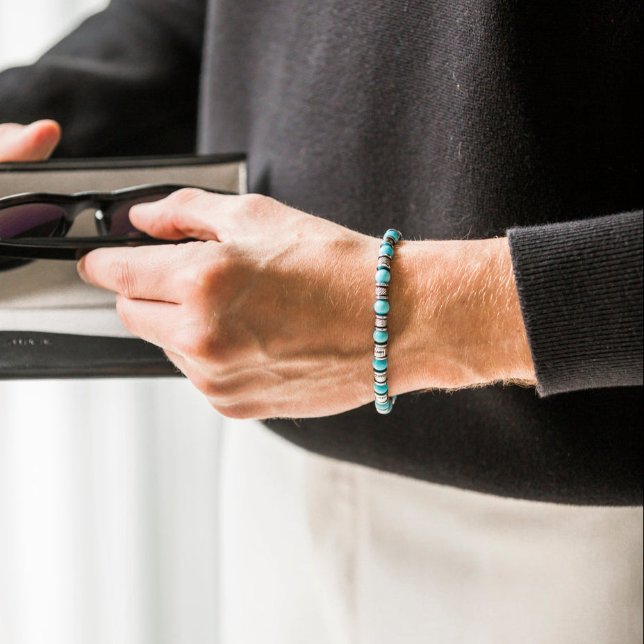 Bracciale Eterna in Howlite turchese