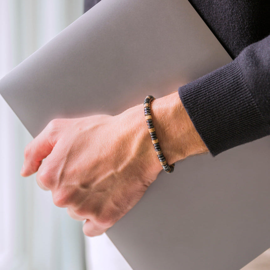 Bracciale Cadin in Jasper Australiano ed ematite