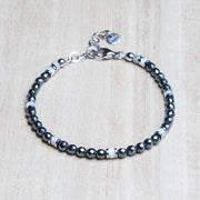 Bracciale Minerva in ematite e madreperla