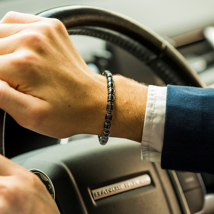 Bracciale Mystico | Argento 925 & Agata & Ematite