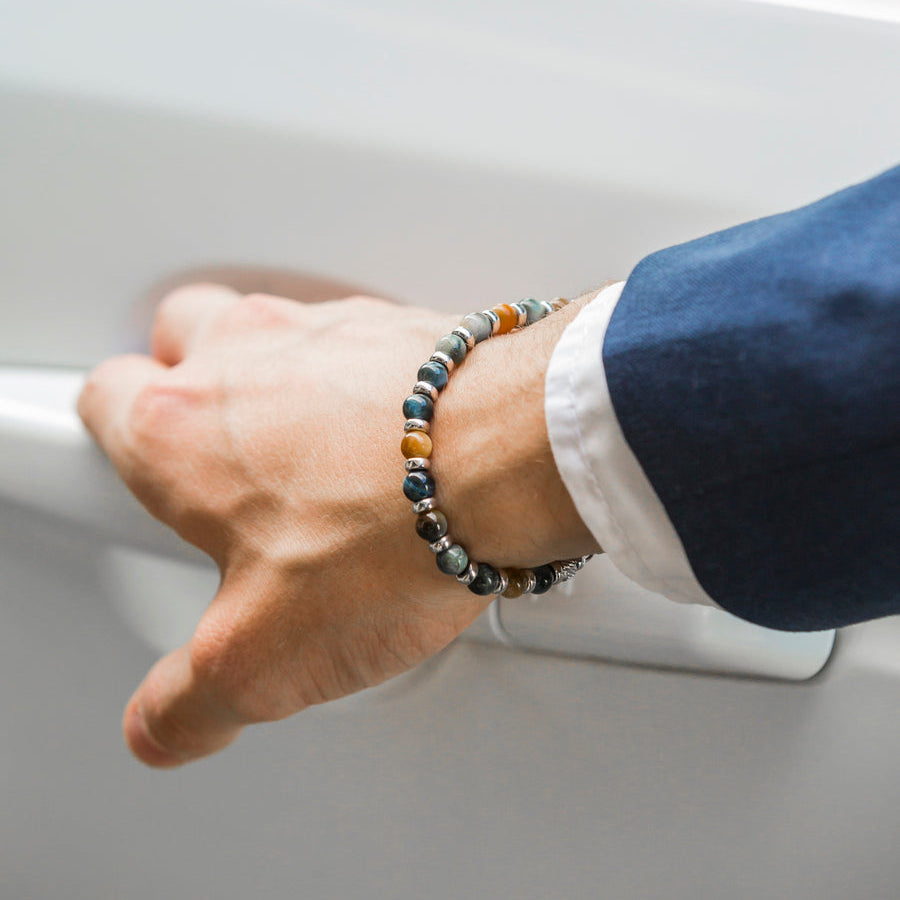 Bracciale Impero | Argento 925 & occhio di tigre