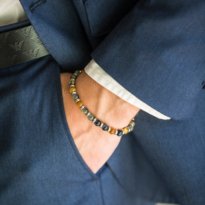 Bracciale Impero | Argento 925 & occhio di tigre