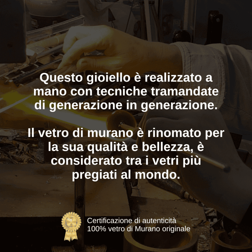 Collana Notte a Rialto in vetro di Murano