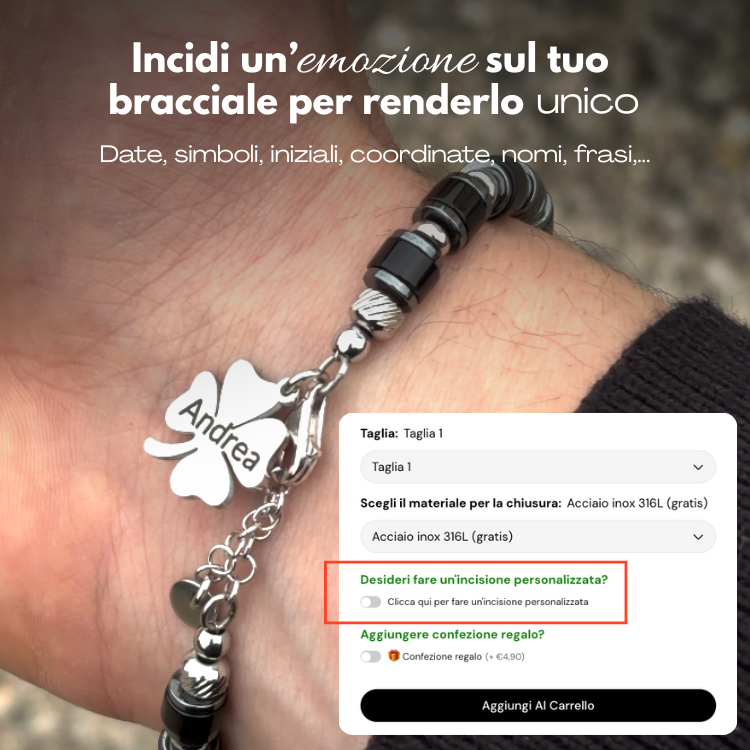 Bracciale Cratere in ematite e diaspro