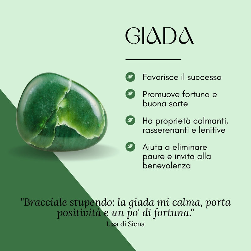 Bracciale Respiro d'Oceano in Giada