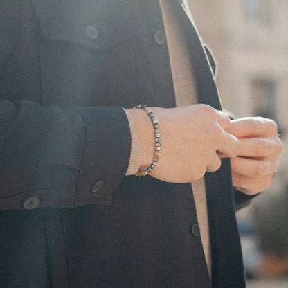 Bacaro-Armband aus Hämatit und Tigerauge