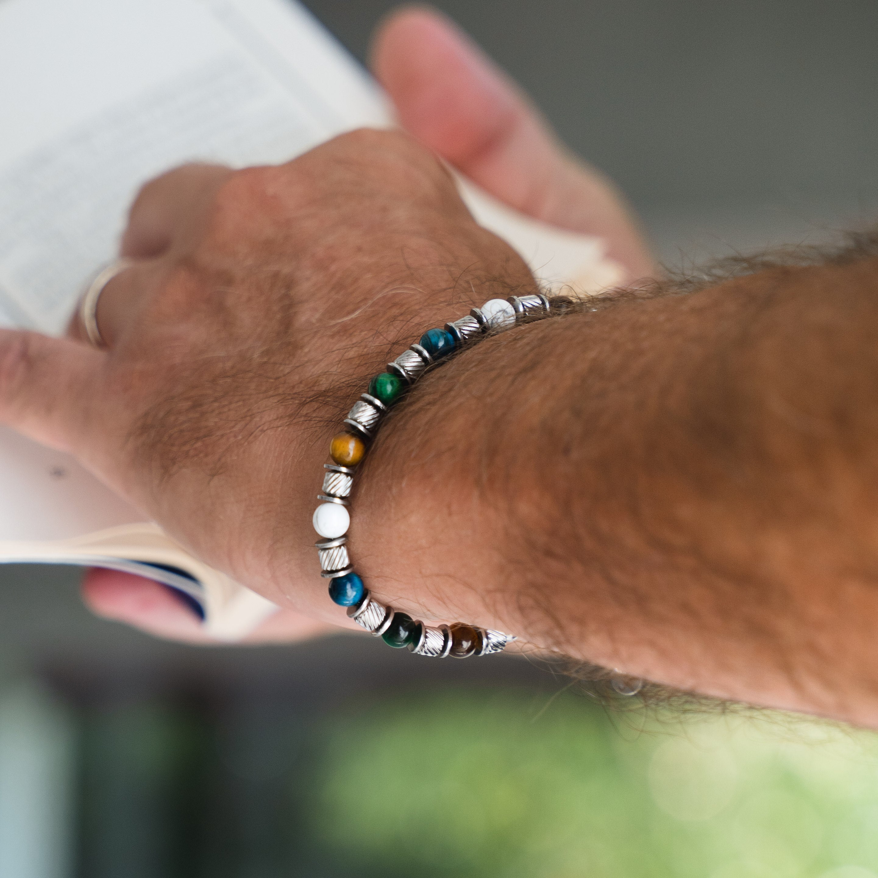 Bracciale Reinbov in occhio di tigre | 6mm | Nuovo