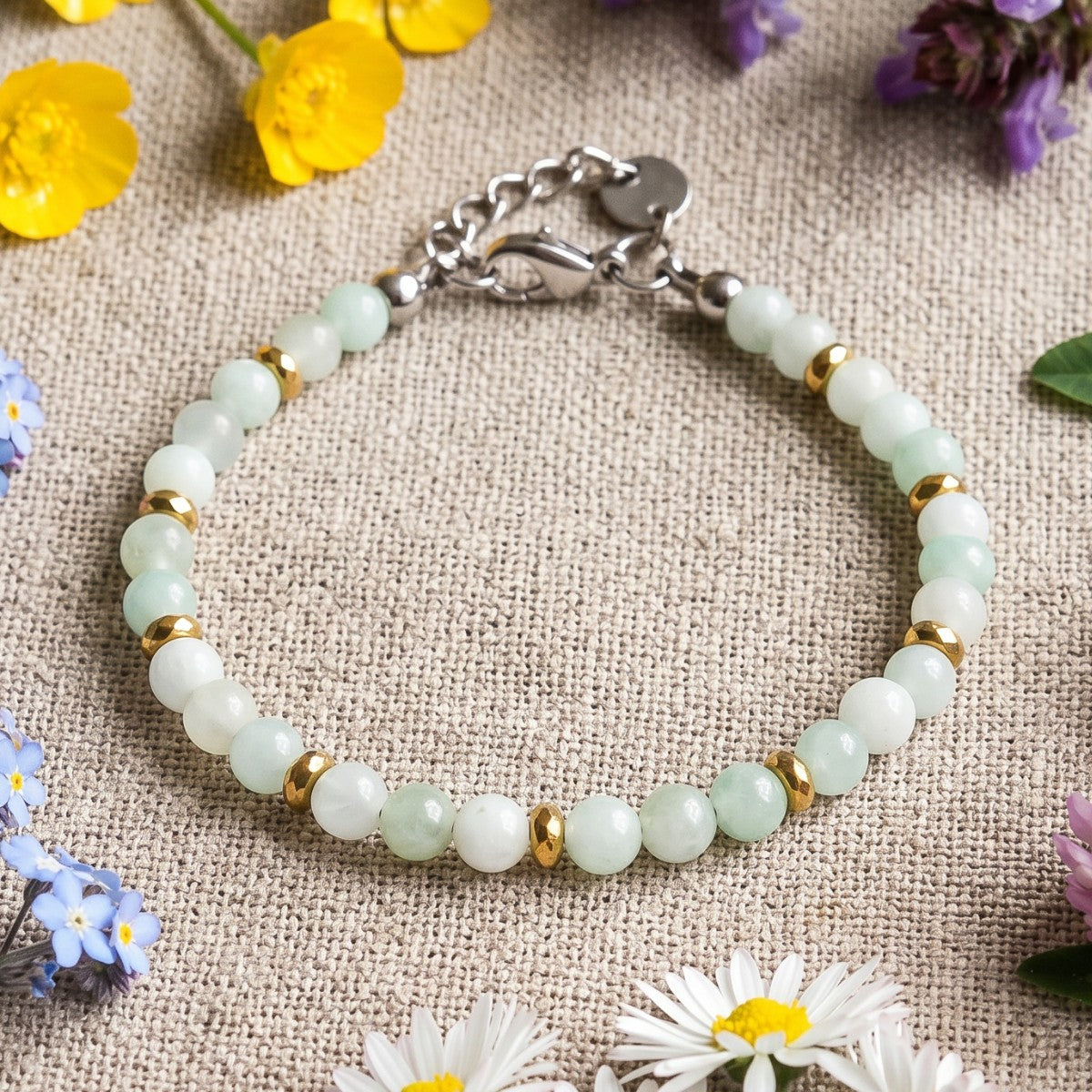 Bracciale Respiro d'Oceano in Giada | 4mm