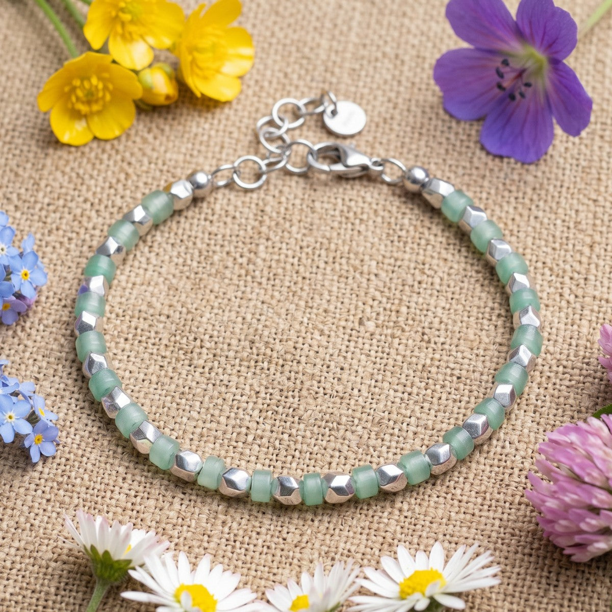 Bracciale Venere in ematite e avventurina | 4mm