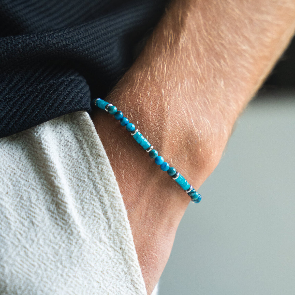 Bracciale Acquaviva in quarzo e agata | 4mm