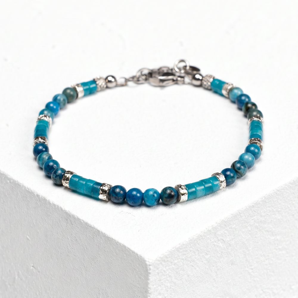 Bracciale Acquaviva in quarzo e agata | 4mm