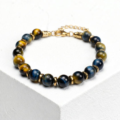 Adriatico-Armband aus Tigerauge und Hämatit | 8mm