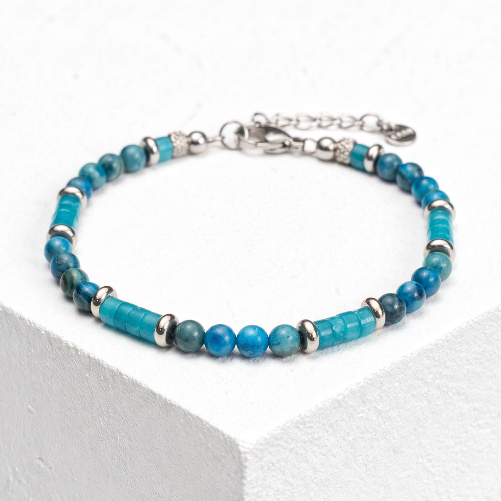 Acquaviva-Armband aus Quarz und Achat | 4mm