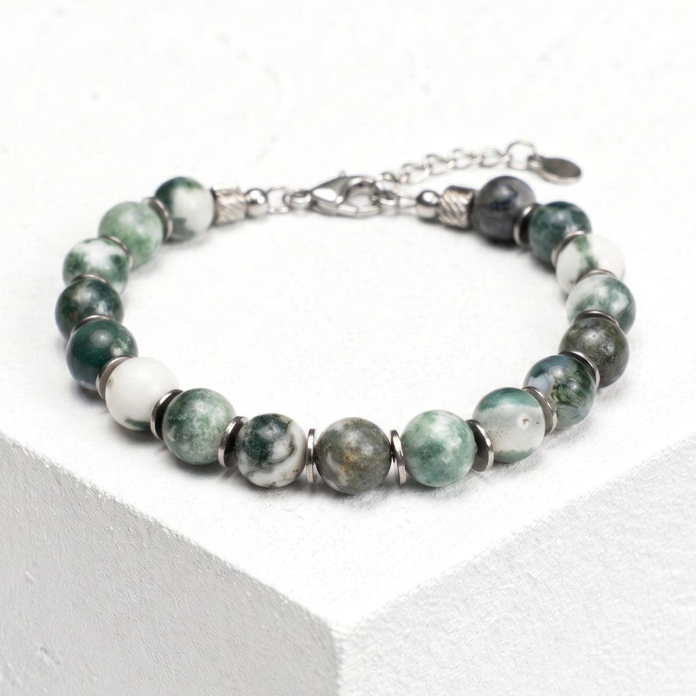 Bracciale Maestrale in Agata Muschiata