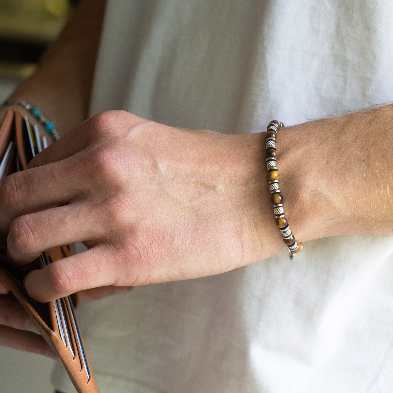 Bracciale Terra in occhio di tigre | 6mm