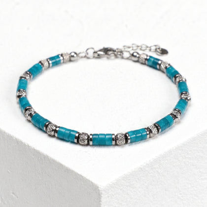 Mira-Armband aus blauem Quarz | 4mm
