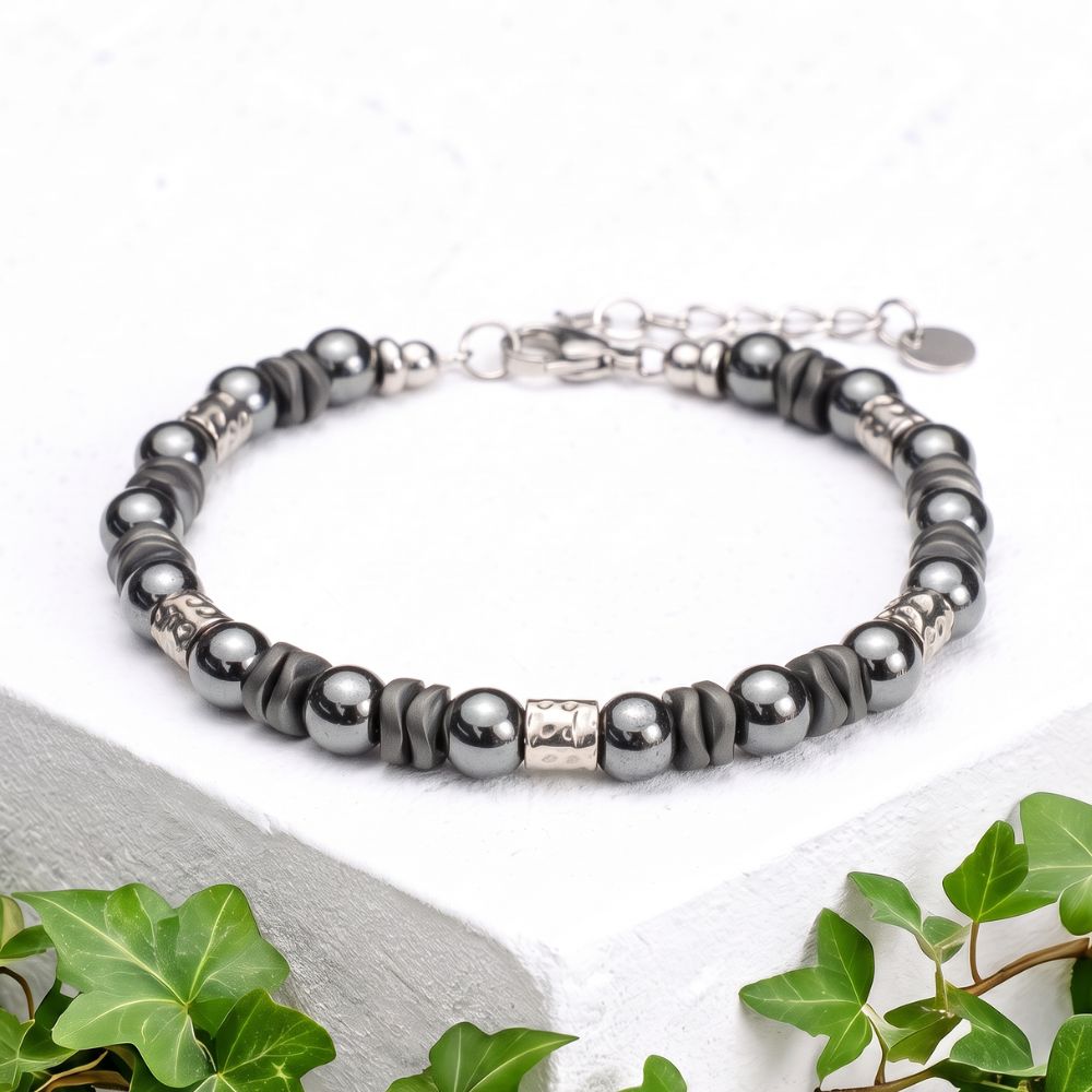 Bracciale Ombra in ematite | 6mm