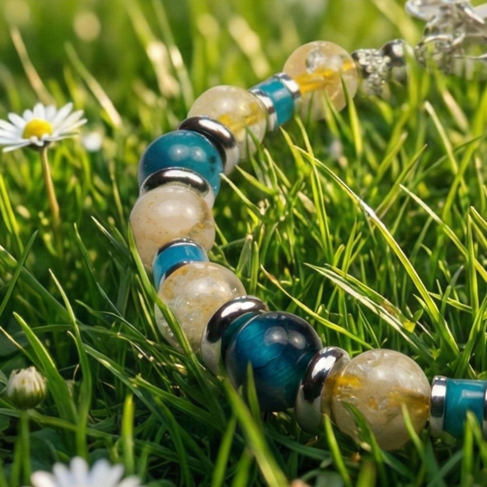 Bracciale Alba in citrino e occhio di tigre | 6mm