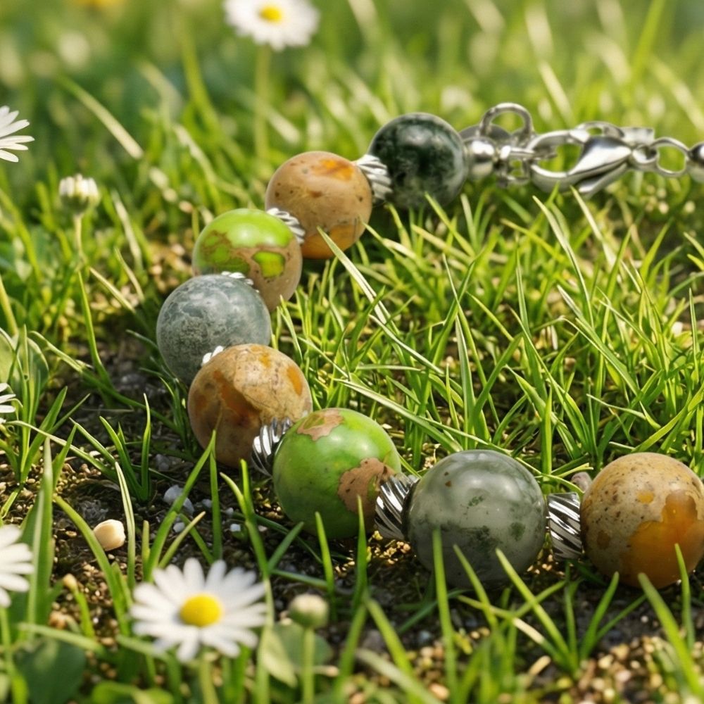 Bracciale Edera in diaspro | 8mm