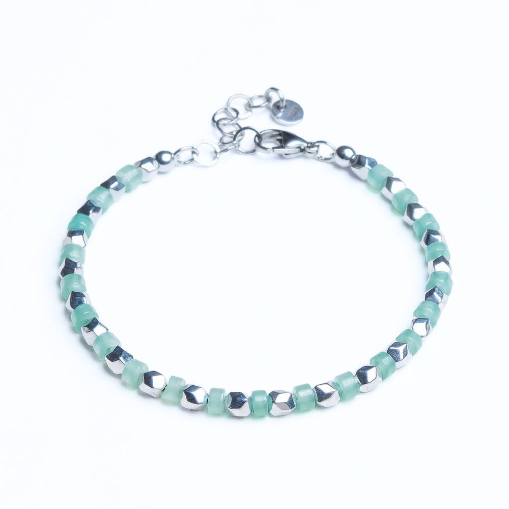 Bracciale Venere in ematite e avventurina | 4mm