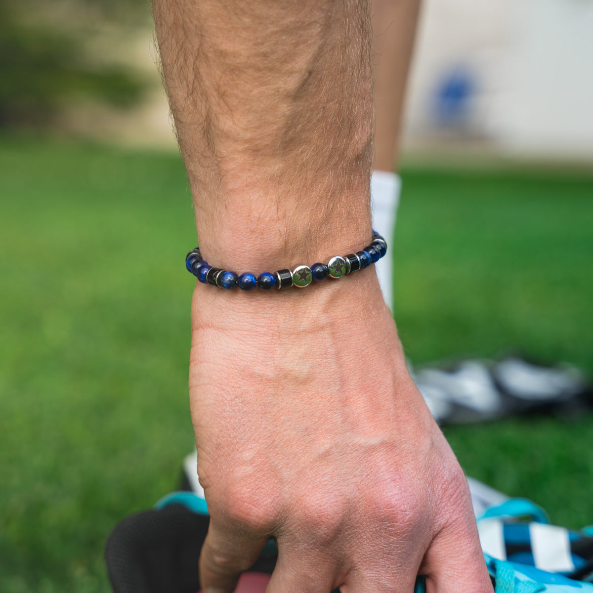 Bracciale Nero & Blu | 6mm