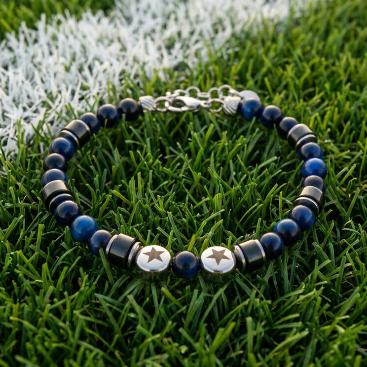 Bracciale Nero & Blu | 6mm