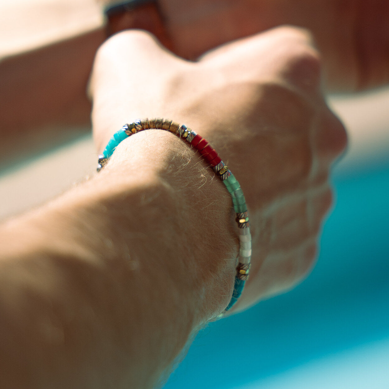 Bracciale Tropical in quarzo, agata, avventurina, madreperla e diaspro | 4mm